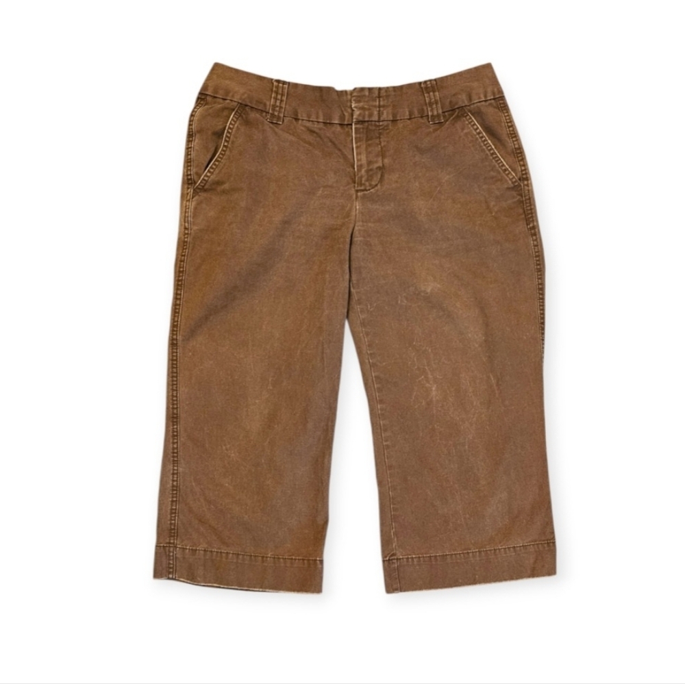 Women' Brown Denim Chino Bottoms by Gap Size 10